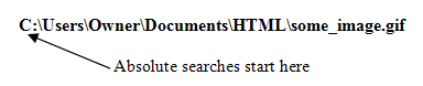 Example of an absolute file reference