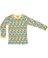 Duns Sweden kleurrijke gele t-shirt met eikeltjes
