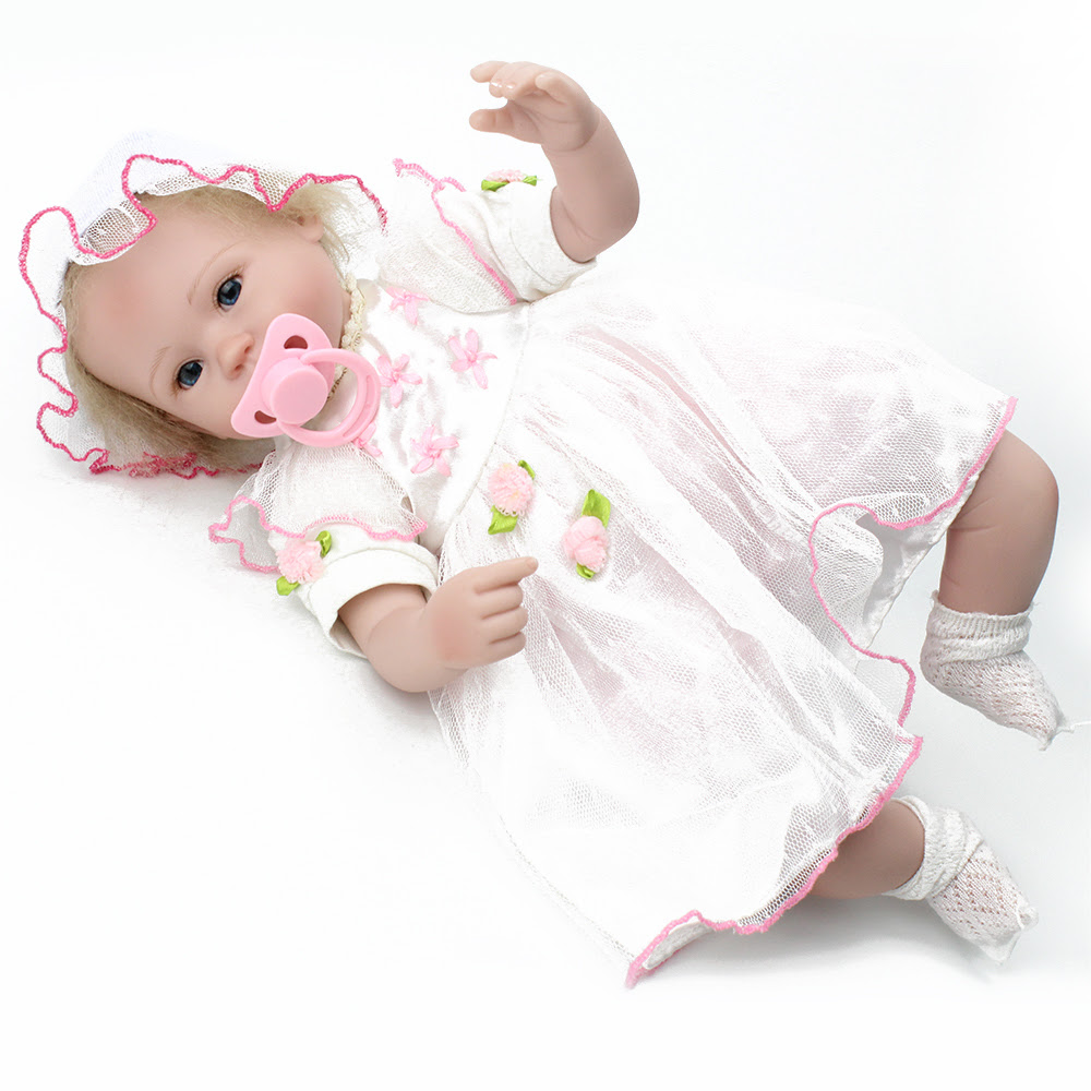 22inch Lifelike Silicone Reborn Baby Kits Vinyl Doll Real ...