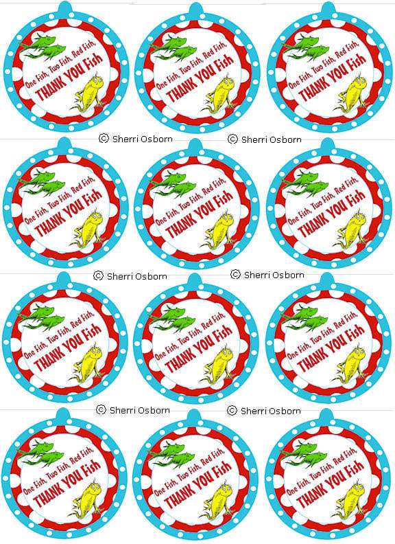 printable one fish two fish clipart - Clip Art Library