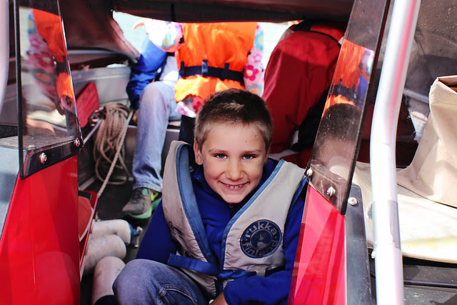 sam on boat