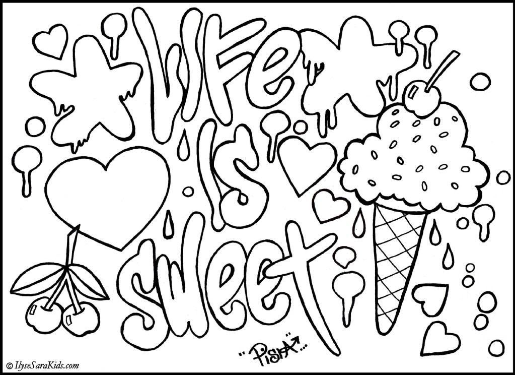 free fun coloring pages for teenagers printable download
