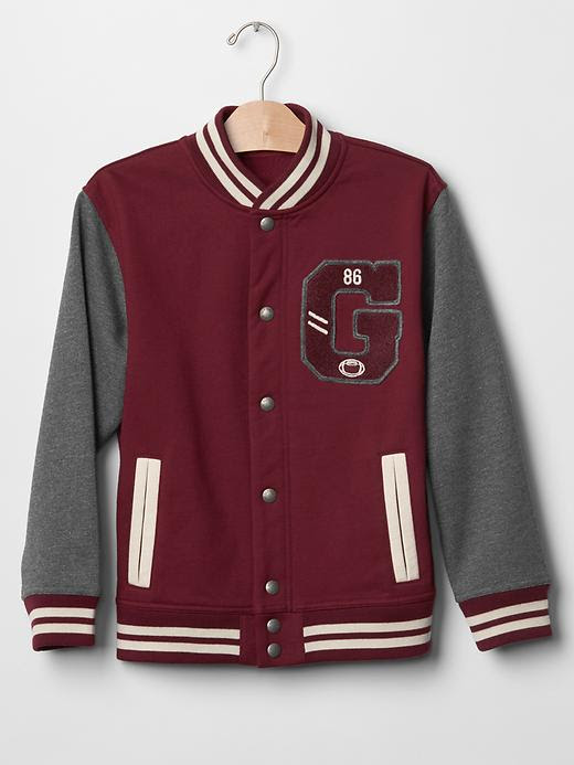 Gap Boys Logo Varsity Jacket Size XL - Red delicious