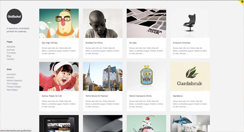 View the portfolio WordPress theme