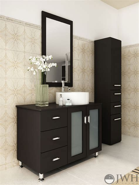 This vanity is considered timeless and offers a . JWH Living :: 39" Lune Single Bath Vanity