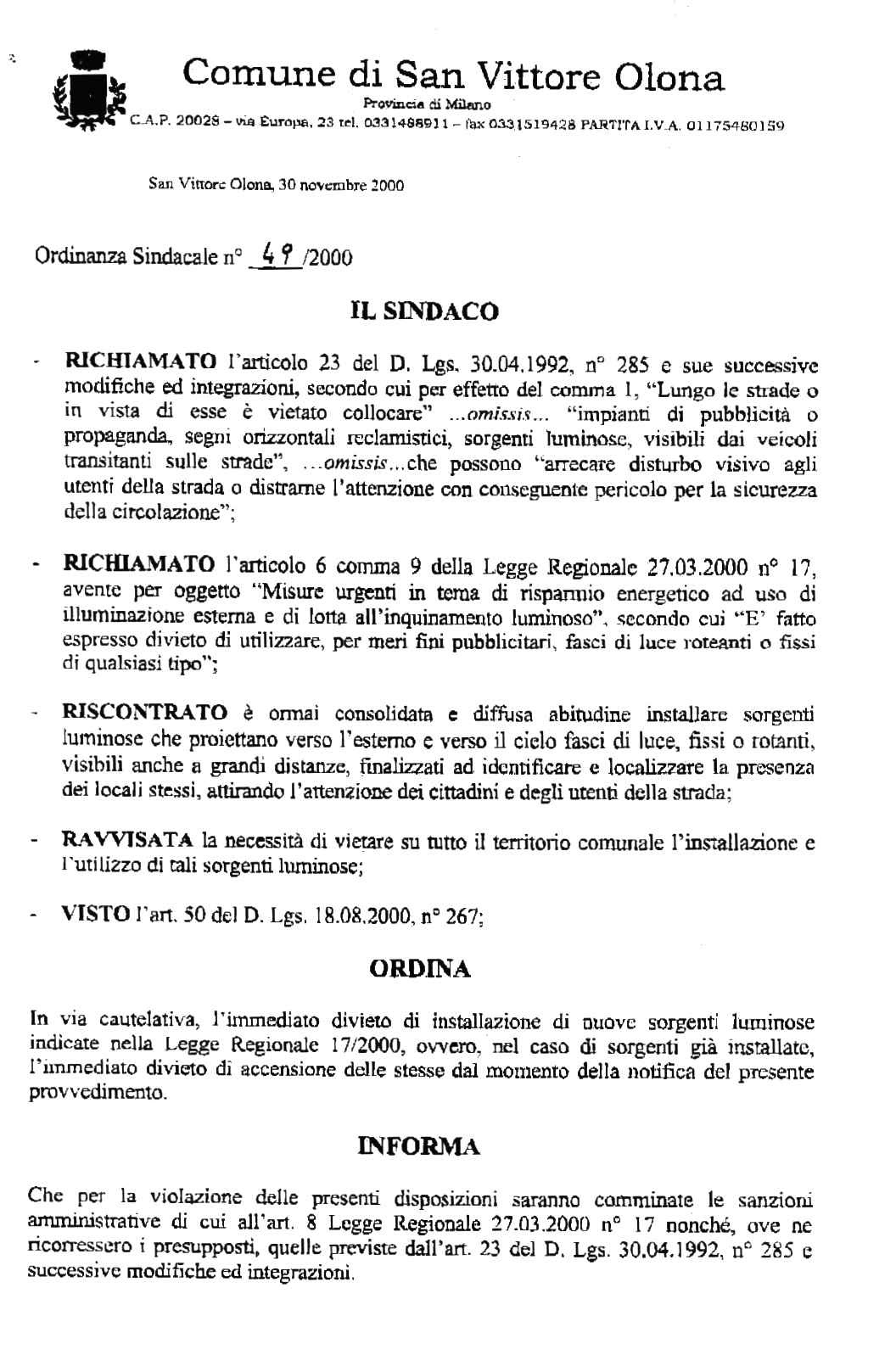 Linee guida su come Operare con i Comuni – CieloBuio