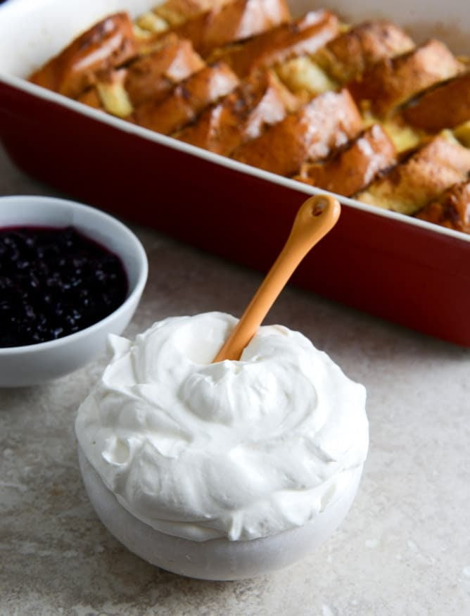 Cinnamon Sugar Sourdough French Toast Bake with Whipped ...