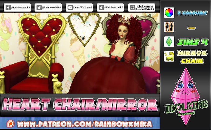 Heart Chair/Mirror | Sillón y espejo estilo corazón