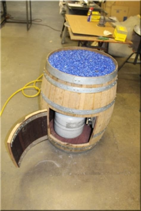 wine barrel fire pit