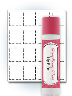 Lip tint label size