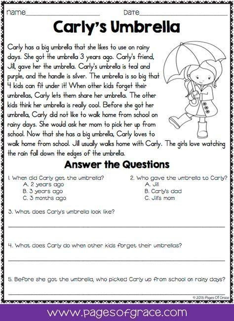  daily reading comprehension grade 4 worksheets worksheets master