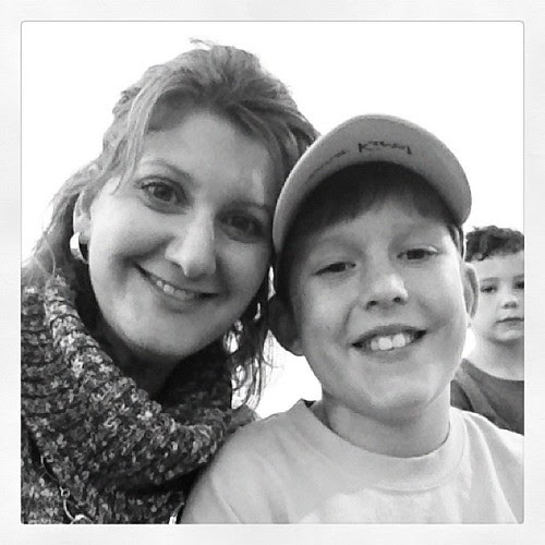 Me and my big baseball champ.