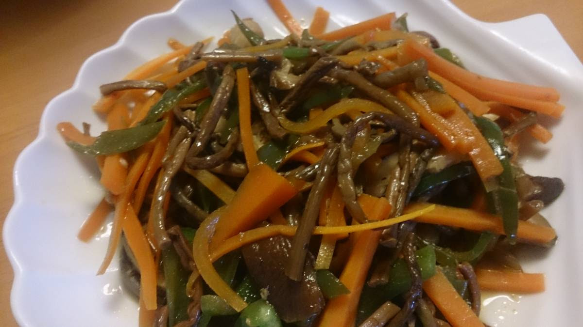 ぜんまいと野菜の炒め煮 Cook Man クックマン 男のスピードレシピ集