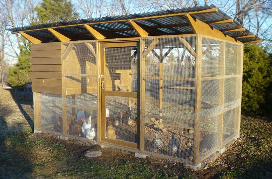 The Garden Coop plans are easy to modify for a larger coop.
