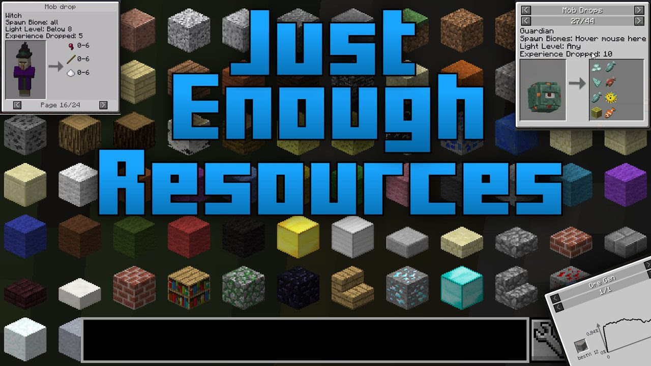 Just Enough Resources Mod 1 17 1 1 16 5 Add Resources To Jei 9minecraft Net
