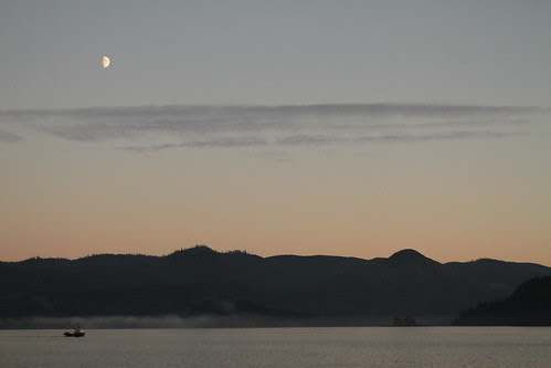 Moon over Haida Gwaii