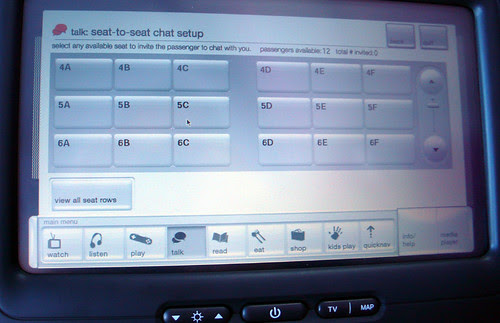 virgin america seat 2 seat chat
