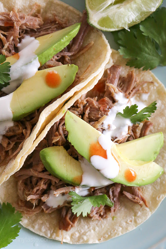Instant Pot (Pressure Cooker) Mexican Pork Carnitas – perfect for tacos, burrito bowls, taco salads and more!