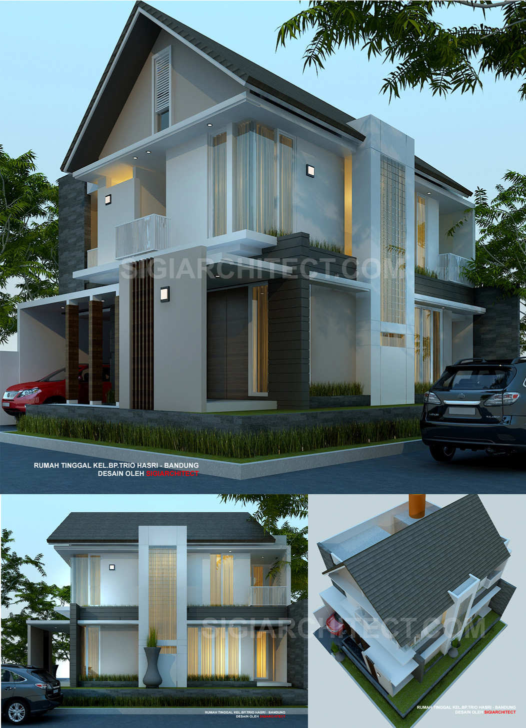  Desain  Rumah  Tumbuh 2  Lantai  Kavling hook  pojok Jasa 
