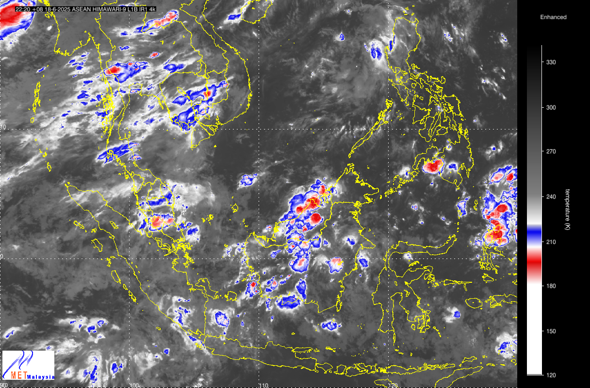 Satellite(courtesy of Malaysian meteorological Department)
