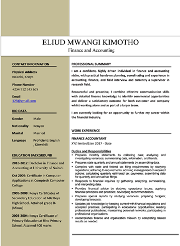 Resume Samples For Experienced In Word Format