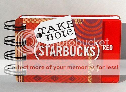 Recycle Gift Cards into a Notebook
