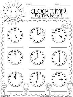 Explore our collection of kindergarten math worksheets focused on time. preschool printable clock worksheets for kindergarten thekidsworksheet