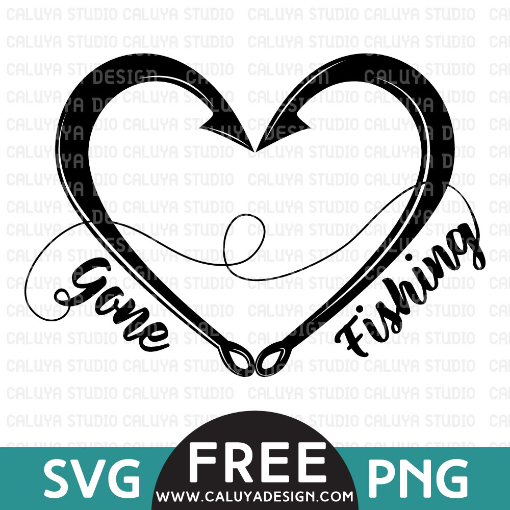 Download Gone Fishing Free SVG & PNG & DXF DOWNLOAD by Caluya Design