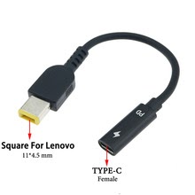 YuXi Type-C Female to Square DC Male PD Power Charger Connector Cable
All-copper Conductor Induction Chip for Lenovo Thinkpad
