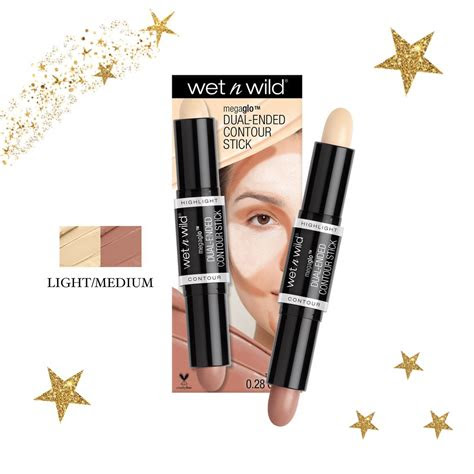 This amazing stick of contour and illuminator is precise and . DUAL ENDED CONTOUR STICK MEDIUM/TAN WET N WILD