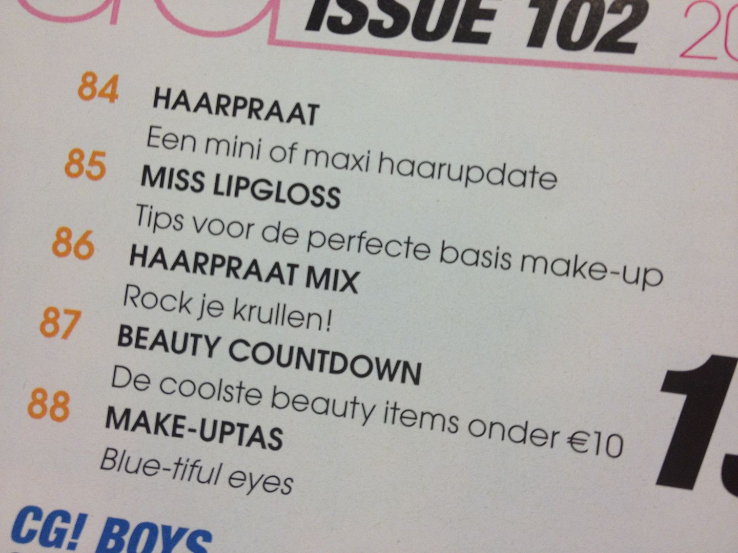 MissLipgloss in CosmoGIRL! 102 • Cynthia