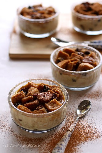 Banana, Rum & Raisin Bread Pudding