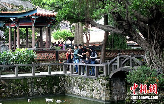 探访台湾新北板桥林家花园 庭园两座看尽烟雨