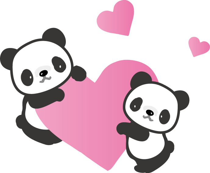 パンダのイラスト 無料イラスト