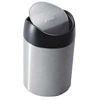 simplehuman Countertop Trash Can, 1-1/2 Liters, Stainless Steel