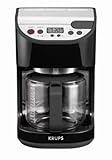 KRUPS KM4055, 12-Cup Programmable Coffeemaker, Black