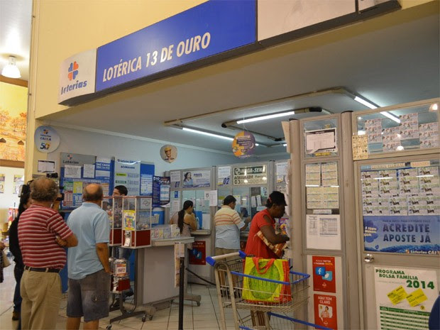 Lotérica de Ribeirão Preto recebeu aposta milionária da Mega-Sena. (Foto: Fernanda Testa/G1)