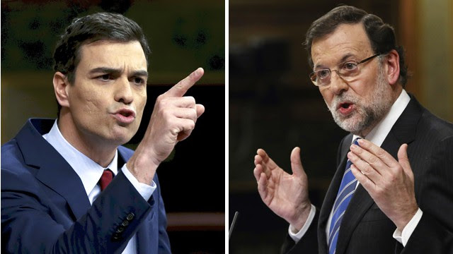 Resultado de imagen de fotos de Rajoy y Pedro Sanchez