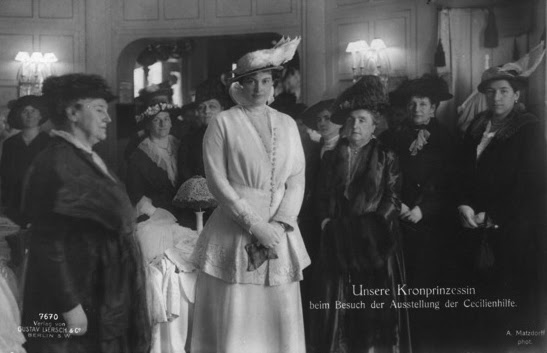 1912 (сообщение марка даты) Crown Princess, посещение выставки EB detint
