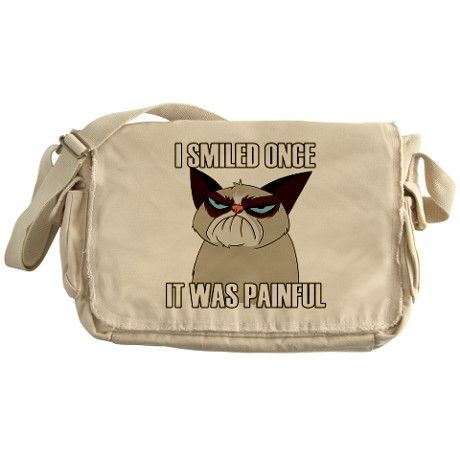 Grumpy Cat Messenger Bag | That's My Bag | Pinterest