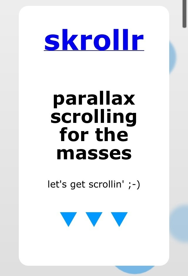 スマホでもok パララックスサイト制作に便利なjsライブラリ Ri Que Lab テスト中