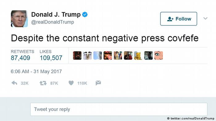 Twitter Account US-Präsident Donald Trump (twitter.com/realDonaldTrump)