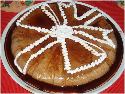 flan de chocolate