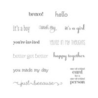 A Dozen Thoughts Clear Stamp Set
