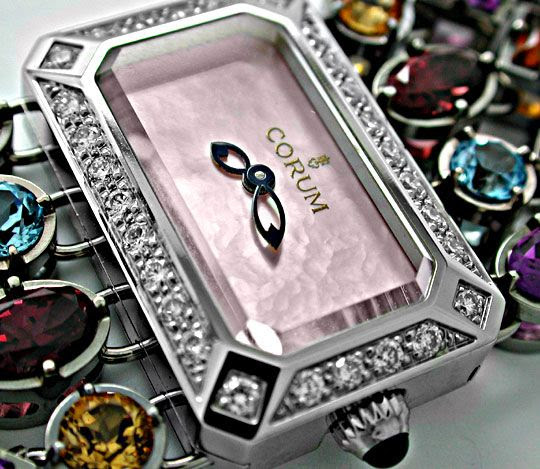 Originalfoto CORUM DAMEN POTPOURRI 52DIAM., 56EDELSTEINE 4.500€ NEU!