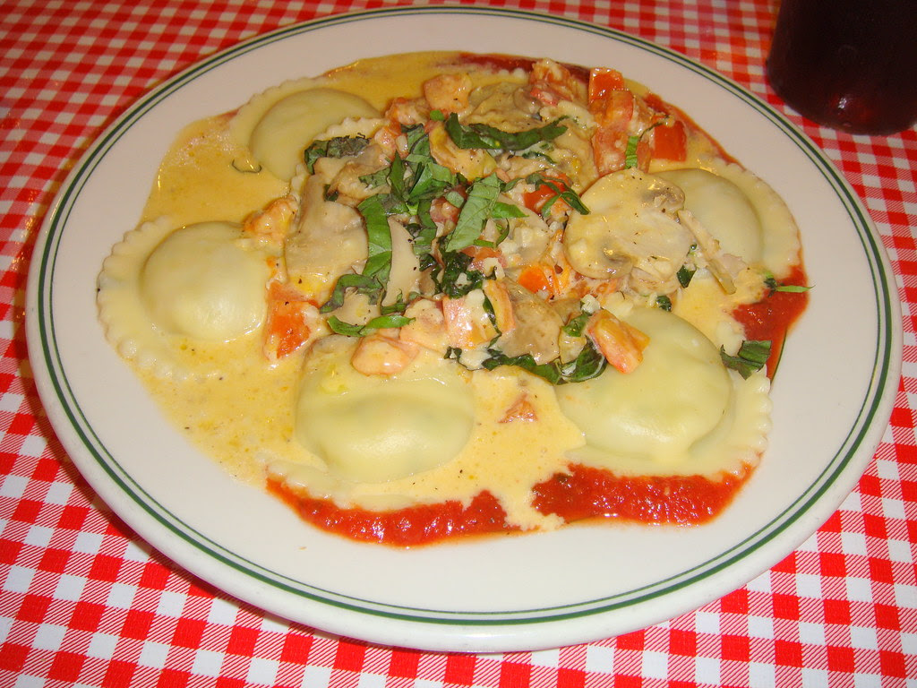 Jumbo Seafood and Lobster Ravioli