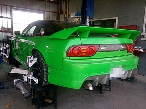 エーディーファクトリーの今日 ドリ車な180sxのアライメント