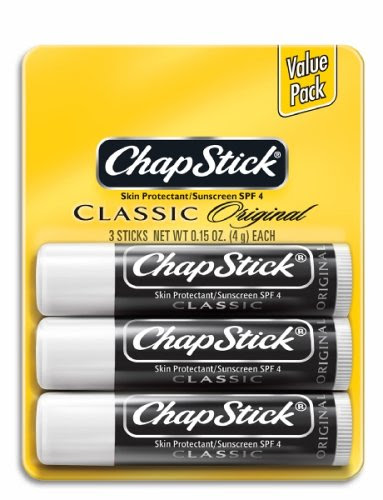 ChapStick Classic Skin Protectant/Sunscreen, SPF 4, Original, Value Pack, 3 ct.