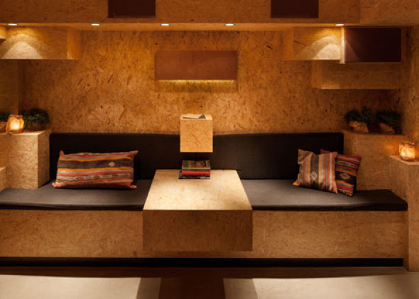 Bar de madera comprimida