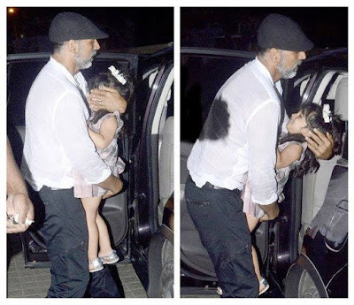 Akshay Kumar and his daughter Nitara spotted at PVR 